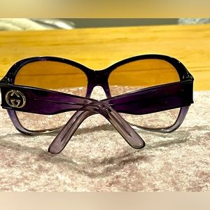 Gucci sunglasses, women’s. Purple hue